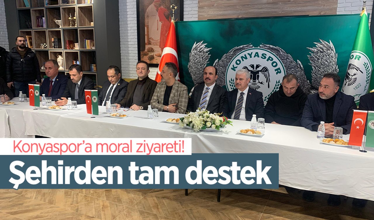 Konyaspor’a moral ziyareti! Şehirden tam destek