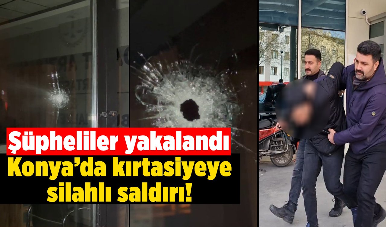 Konya’da kırtasiyeye silahlı saldırı! Şüpheliler yakalandı