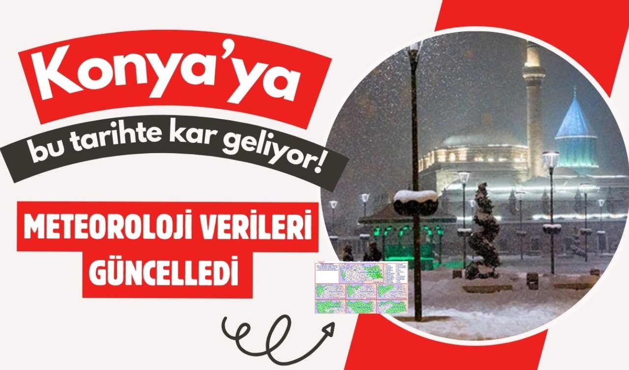 METEOROLOJİ VERİLERİ GÜNCELLEDİ | Konya’ya bu tarihte kar geliyor! İşte Konya 5 günlük hava durumu