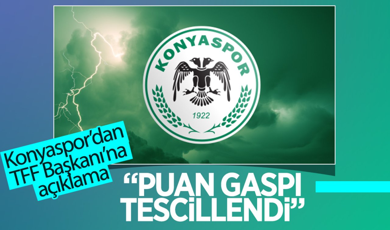 Konyaspor’dan açıklama: “Puan gaspı tescillendi“