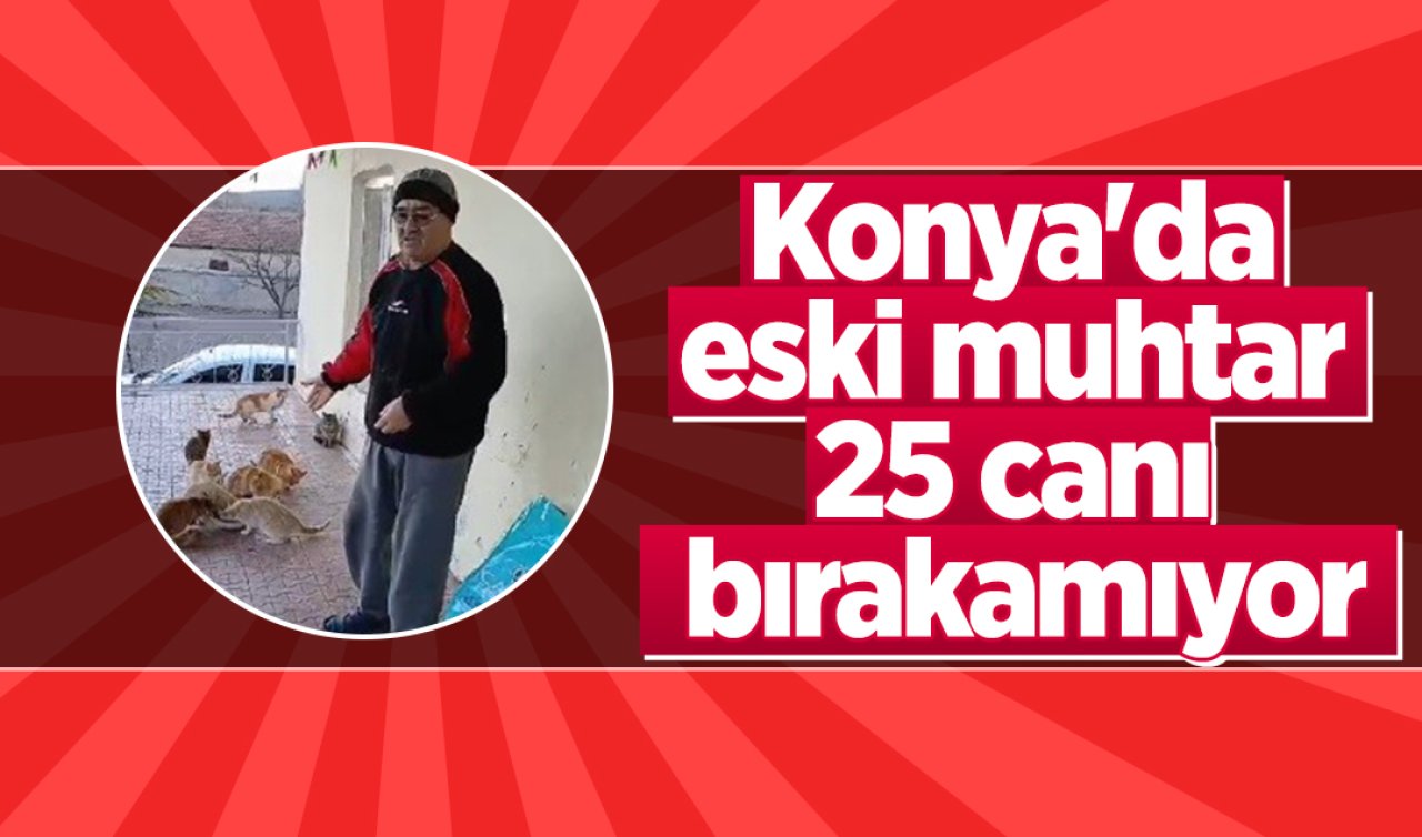 Konya’da eski muhtar 25 canı bırakamıyor