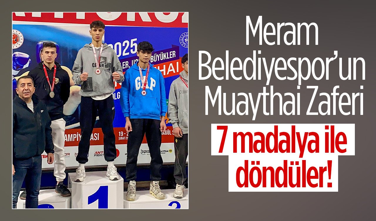 Meram Belediyespor’un Muaythai Zaferi: 7 madalya ile döndüler!