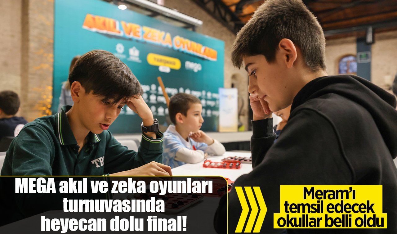 MEGA akıl ve zeka oyunları turnuvasında heyecan dolu final! Akıl zeka oyunlarında Meram’ı temsil edecek okullar belli oldu