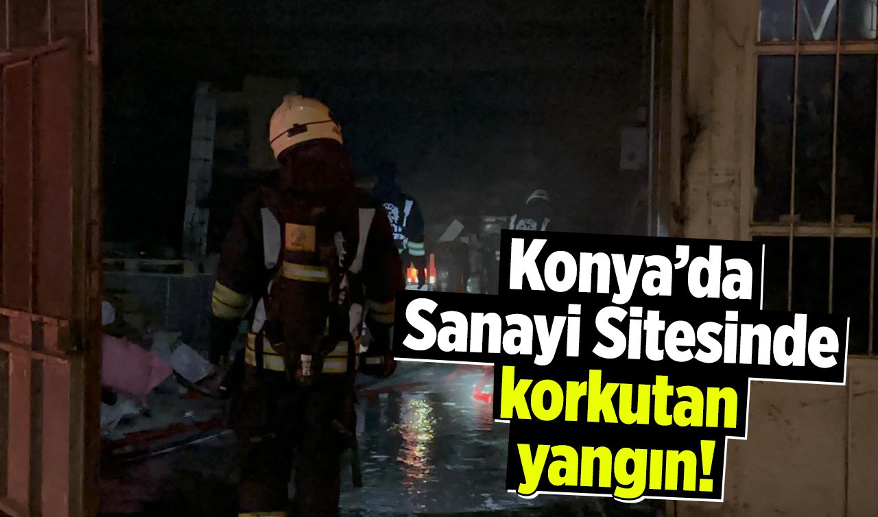 Sanayi Sitesinde korkutan yangın! Yükselen dumanlar paniğe neden oldu