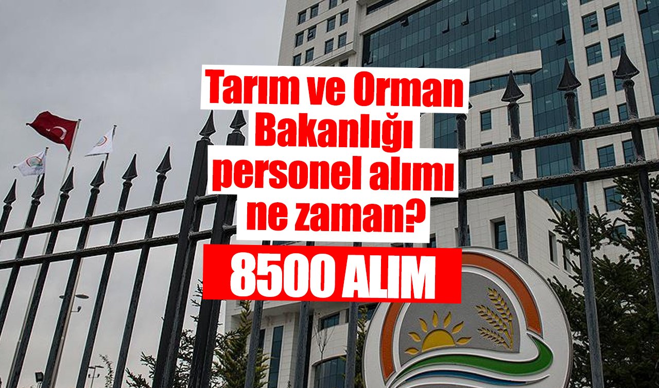 Tarım ve Orman Bakanlığı 8 Bin 500 Personel Alımı Yapacak! Başvuru Şartları ve Tarihleri Belli Mi? Tarım ve Orman Bakanlığı Personel Alımı KPSS Şartı Var mı? 