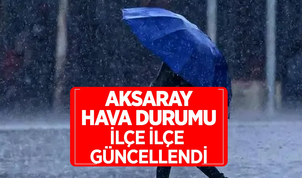 METEOROLOJİ DUYURDU! Aksaray’a kar ve sağanak geliyor: TARİH VERİLDİ! İşte Aksaray bugün, yarın ve 5 günlük hava durumu