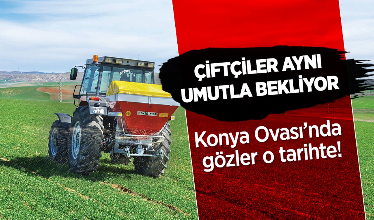 Konya’da çiftçiler tarlaya akın etti! Hepsinin amacı aynı