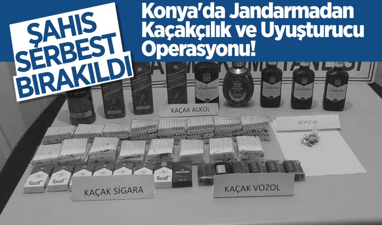 Konya’da Jandarmadan Kaçakçılık ve Uyuşturucu Operasyonu!