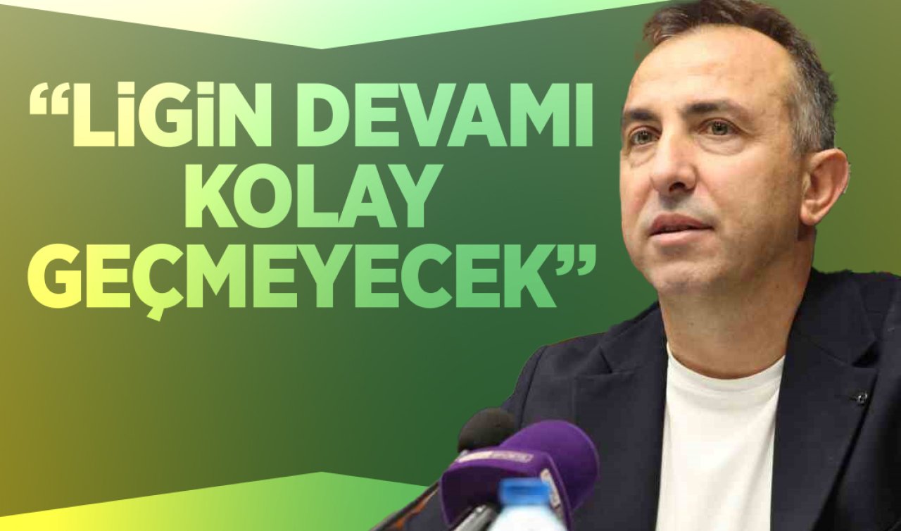 Konyaspor Teknik Direktörü Recep Uçar: “Ligin devamı kolay geçmeyecek“