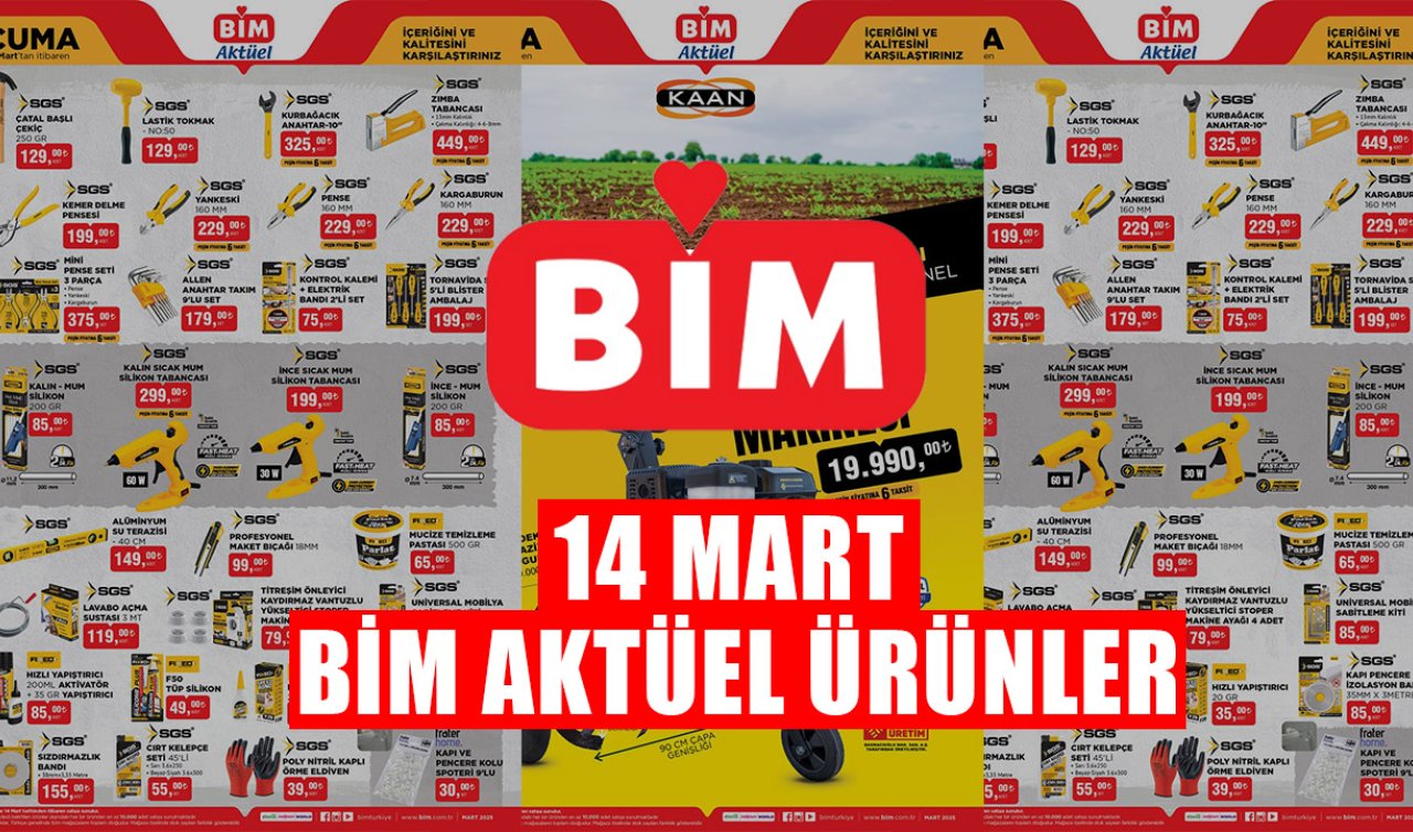 14 MART BİM AKTÜEL ÜRÜNLER | BİM İndirimli Ürünler Raflarda Yerini Aldı