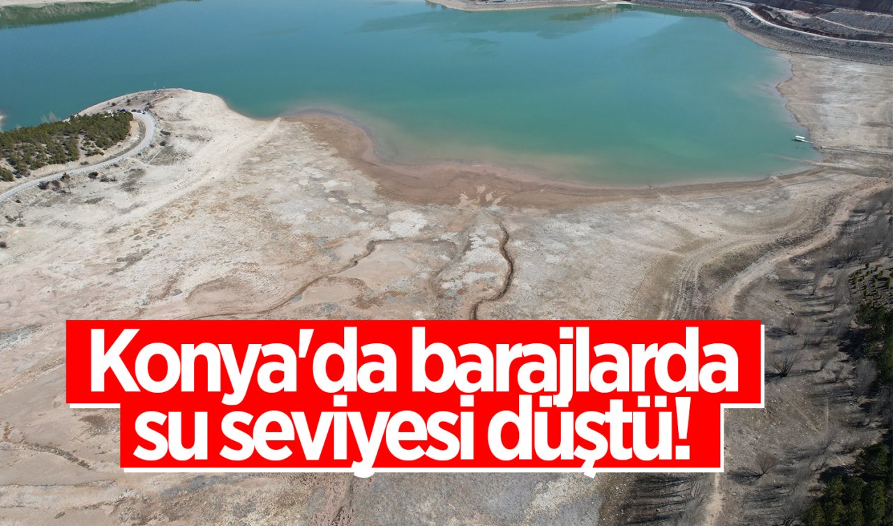 Konya’da barajlarda su seviyesi düştü! 