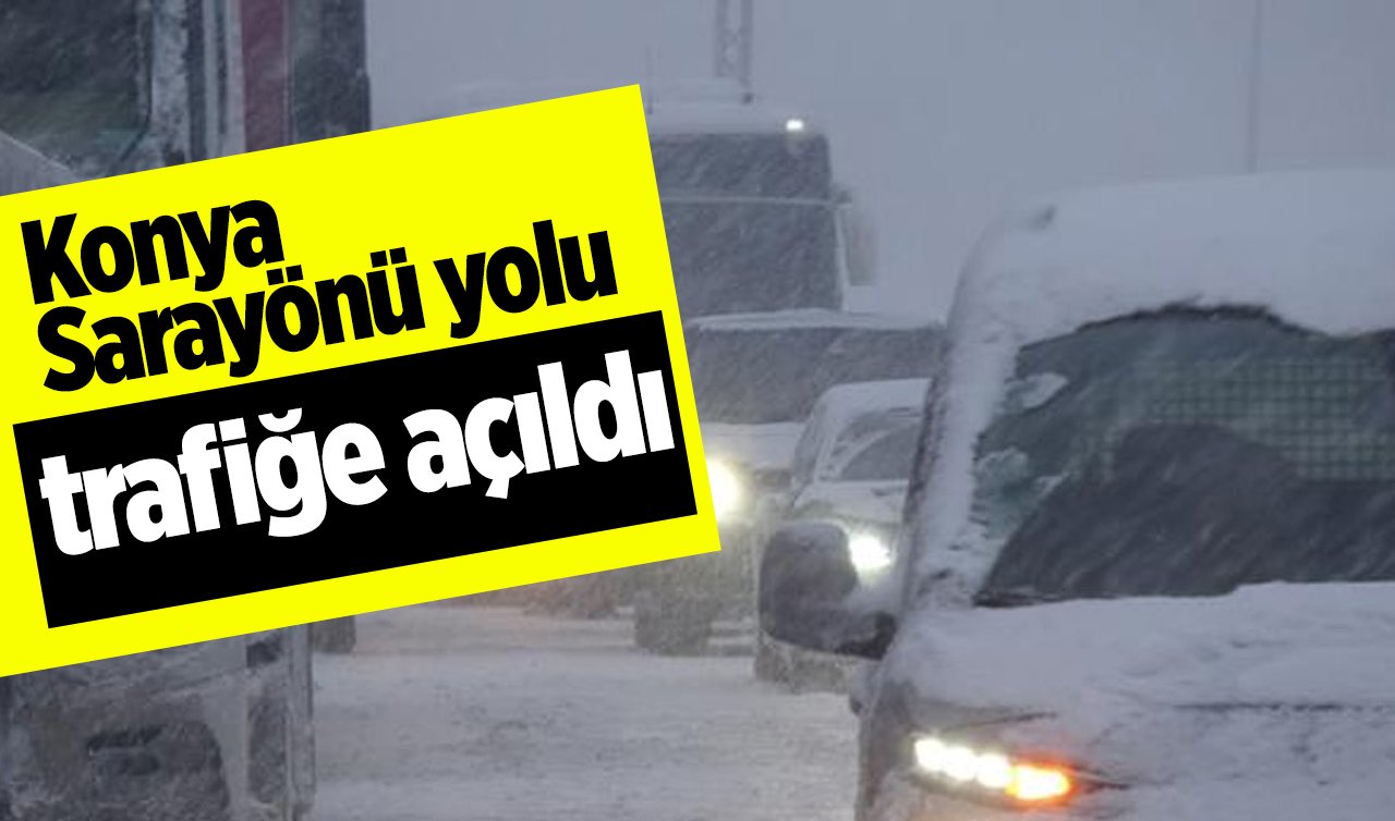 Konya-Sarayönü yolu trafiğe açıldı