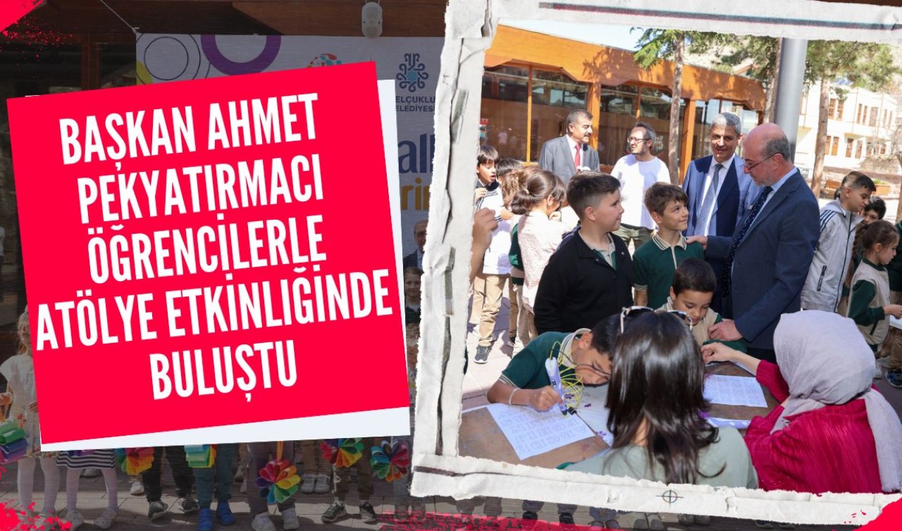 Başkan Ahmet Pekyatırmacı öğrencilerle atölye etkinliğinde buluştu