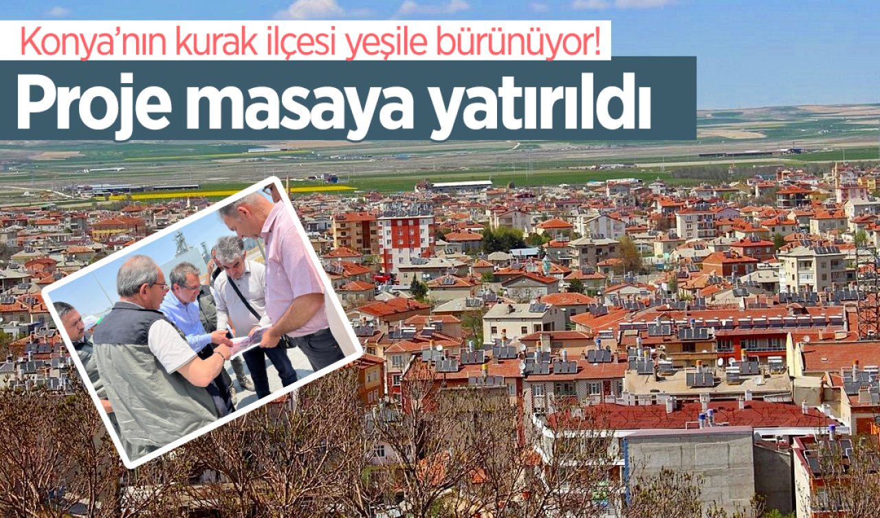 Konya’nın kurak ilçesi yeşile bürünüyor 1959’da başlayan mücadele sürüyor